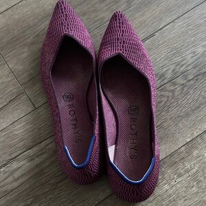 Rothy's Women's Plum Patterned Flats